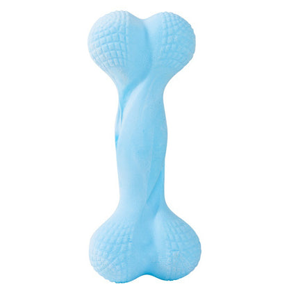 Kauknochen Hund, Knochen aus Gummi, Kauspielzeug für Hunde, Hundespielzeug Beschäftigung in Vier Farben (1 Stück)