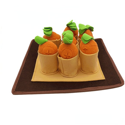 Hunde Intelligenzspielzeuge, Plüsch-Karottenspielzeug für Hunde mit verstecktem Futter, Fördert das Training Hunden