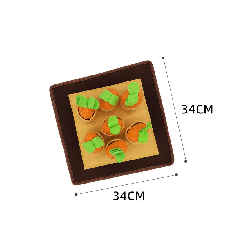 Hunde Intelligenzspielzeuge, Plüsch-Karottenspielzeug für Hunde mit verstecktem Futter, Fördert das Training Hunden