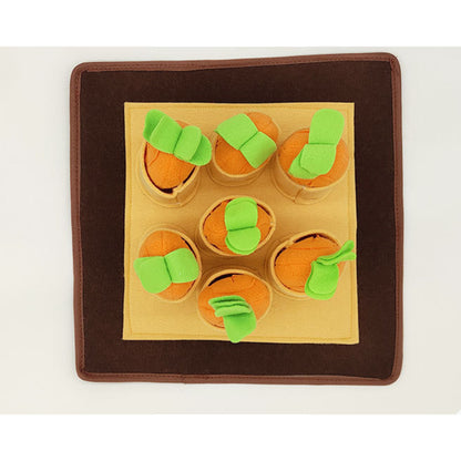 Hunde Intelligenzspielzeuge, Plüsch-Karottenspielzeug für Hunde mit verstecktem Futter, Fördert das Training Hunden