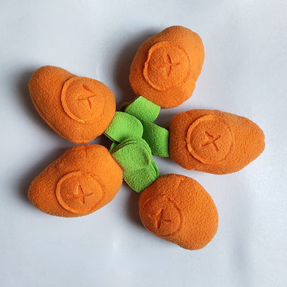 Hunde Intelligenzspielzeuge, Plüsch-Karottenspielzeug für Hunde mit verstecktem Futter, Fördert das Training Hunden