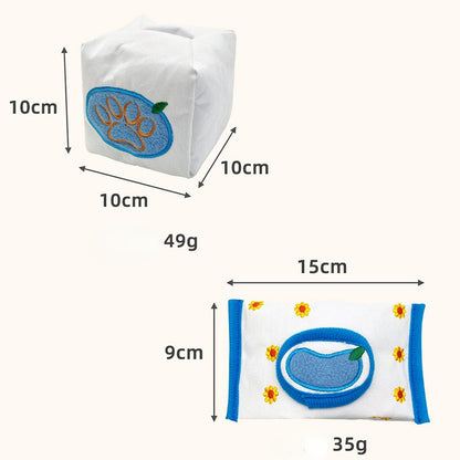 Hunde Intelligenzspielzeug, Interaktives herausziehbarem Papiertuch Schnüffelbox, Beschäftigungsspielzeug für alle Hunde
