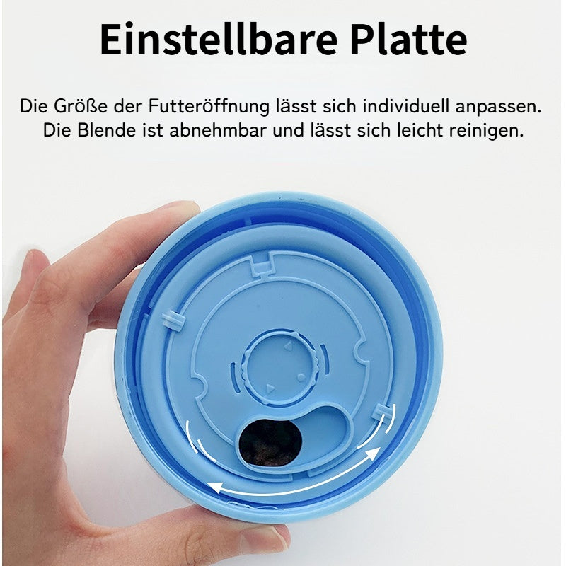 Hunde Intelligenzspielzeug, 8,5 cm Futterball Hund, Interaktives Einstellbarer Spielschwierigkeitsgrad Spielzeug, Drei Farben