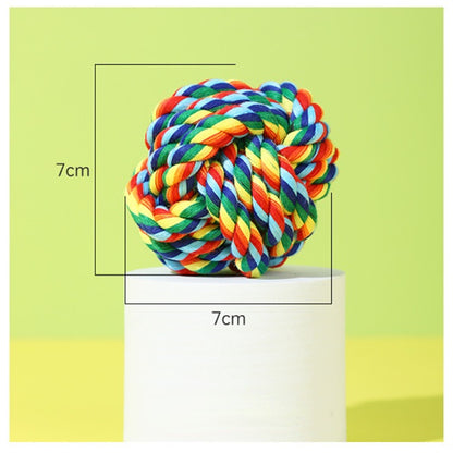 Hundespielzeug Unkaputtbar, Bunte Baumwollseilknoten für kleine und mittelgroße Hunde, Langlebig Geschenk für Hunde, 4er-Set