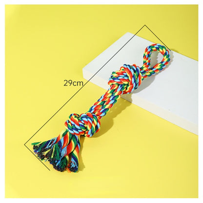 Hundespielzeug Unkaputtbar, Bunte Baumwollseilknoten für kleine und mittelgroße Hunde, Langlebig Geschenk für Hunde, 4er-Set