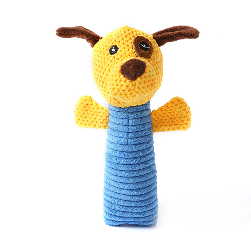 Kuscheltier für den Hund, Maissamt Marionette Form mit Geräuschfunktion, Drei Optionen verfügbar, Strapazierfähig