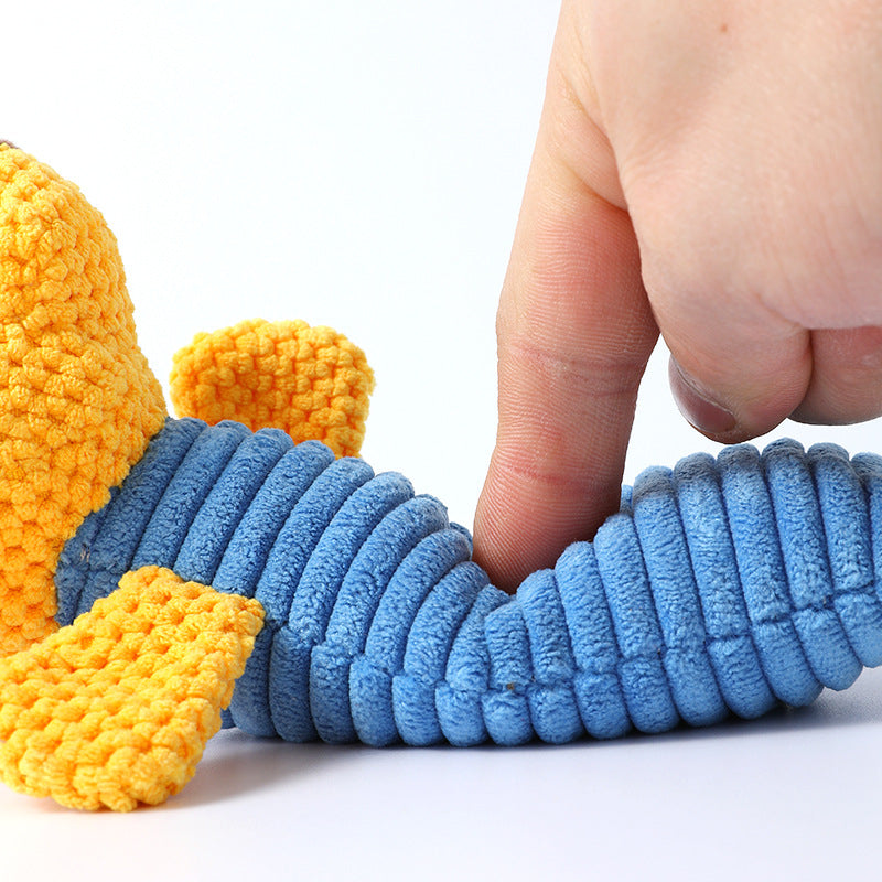 Kuscheltier für den Hund, Maissamt Marionette Form mit Geräuschfunktion, Drei Optionen verfügbar, Strapazierfähig