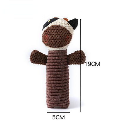 Kuscheltier für den Hund, Maissamt Marionette Form mit Geräuschfunktion, Drei Optionen verfügbar, Strapazierfähig