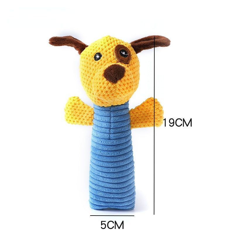 Kuscheltier für den Hund, Maissamt Marionette Form mit Geräuschfunktion, Drei Optionen verfügbar, Strapazierfähig