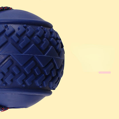 Spielzeug für den Hund, Reifenball hundeball mit Elastikseil, Zwei Farben: Rot und Blau, Trainingsspielzeug & Spielspaß