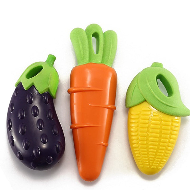 Hundespielzeug, Gemüse Spielzeug mit hundespielzeug quietschen, kauspielzeug hund für Training und Spaß, Drei verfügbar