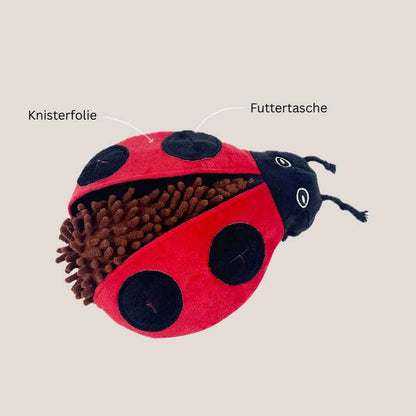 Hunde Intelligenzspielzeug,  Interaktives Futterspielzeug mit Marienkäfer und Schildkröte Design, Bunt, Weich und Angenehm anzufassen