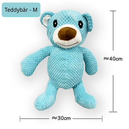 Hund Kuscheltiere mit Geräuschfunktion, Kauspielzeug in verschiedenen Tierdesigns, Hautfreundliches und Bissfestes Plüschmaterial