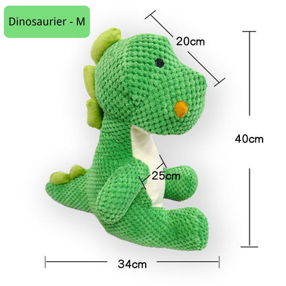 Hund Kuscheltiere mit Geräuschfunktion, Kauspielzeug in verschiedenen Tierdesigns, Hautfreundliches und Bissfestes Plüschmaterial