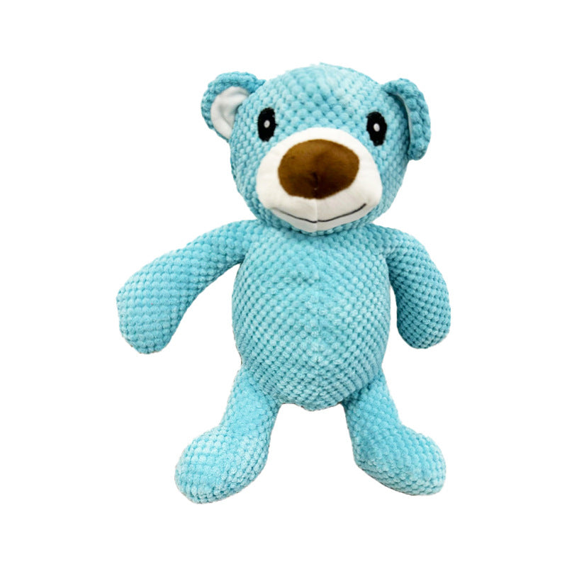 Hund Kuscheltiere mit Geräuschfunktion, Kauspielzeug in verschiedenen Tierdesigns, Hautfreundliches und Bissfestes Plüschmaterial