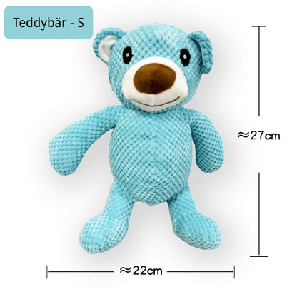 Hund Kuscheltiere mit Geräuschfunktion, Kauspielzeug in verschiedenen Tierdesigns, Hautfreundliches und Bissfestes Plüschmaterial