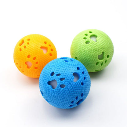 Spielzeug für den Hund, Leuchtender Hundeball mit elastischem Design, 4 Farben, 7,6 cm Durchmesser, für interaktives Spielen und Spaß (1 Stück)