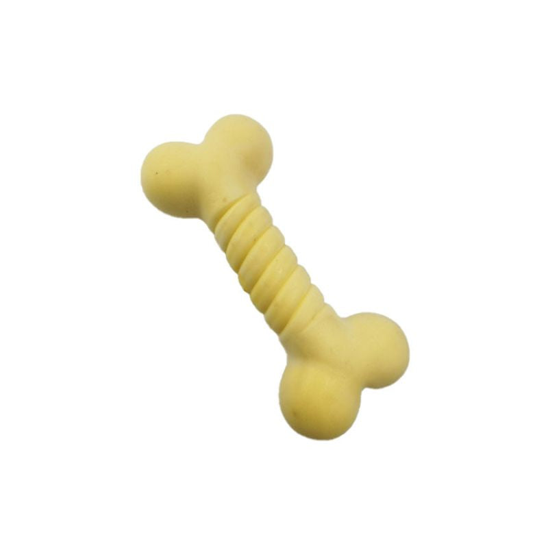 Kauknochen Hund, Widerstandsfähiges Kauspielzeug für gesunde Zähne, erhältlich in drei Farben, 13,5 cm lang (1 Stück)