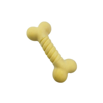 Kauknochen Hund, Widerstandsfähiges Kauspielzeug für gesunde Zähne, erhältlich in drei Farben, 13,5 cm lang (1 Stück)