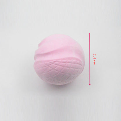 Hund Spielzeug, TPR Hundeball mit Milchgeruch, Umweltfreundlich und Bissfest, Interaktives Hundespielzeug, 7,6cm & 3 Farben
