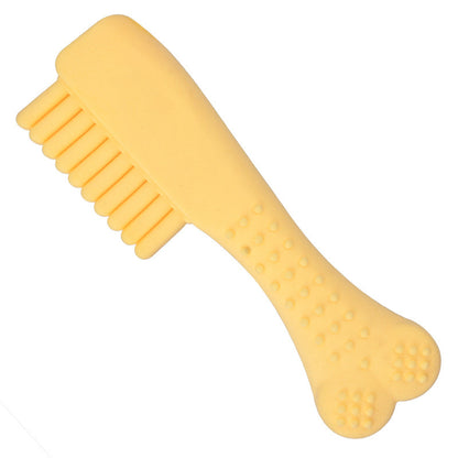 Spielzeug für den Hund, TPR Kamm-Styling mit Milchduft , Kauspielzeug Hund, Zahnreinigungsspielzeug für Hunde, in 3 Farben