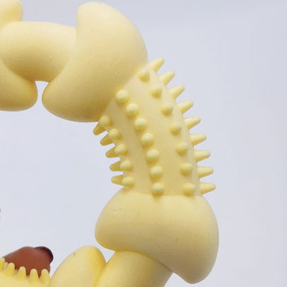 Hund Spielzeug, TPR Dorniger Kreis mit Milchgeschmack & spannenden Drei Farben für das Kauen, Beschäftigung und Spielen