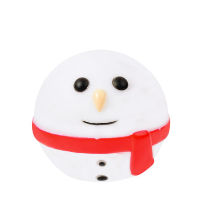 Hundespielzeug, 8,5 cm Weihnachtsserie Hundeball, 3er Set mit Quietschern, Geruchlos, Ideal für kleine & mittelgroße Hunde