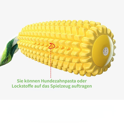 Spielzeug für den Hund, TPR Mais Baumwollseil Beißstab, Hundespielzeug quietschen, Bissfest & Langeweile lindern, Zwei Stile