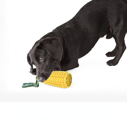 Spielzeug für den Hund, TPR Mais Baumwollseil Beißstab, Hundespielzeug quietschen, Bissfest & Langeweile lindern, Zwei Stile