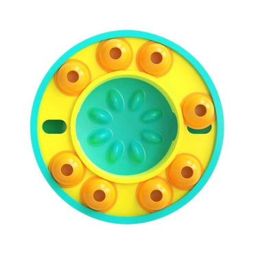 Hunde Intelligenzspielzeug, Slow Food Bowl Training Drehteller mit Rutschfeste Gummiauflage, interaktives Futterspielzeug