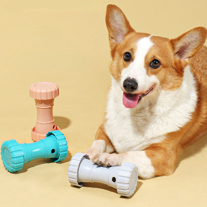 Hunde Intelligenzspielzeug, Hantel Futterspielzeug aus ABS, 3er Set für Slow Food-Training (3 Stücke)