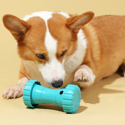 Hunde Intelligenzspielzeug, Hantel Futterspielzeug aus ABS, 3er Set für Slow Food-Training (3 Stücke)