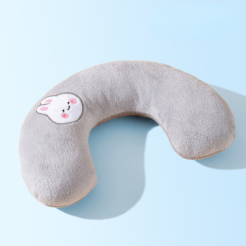 Kuscheltier für den Hund, Weiches Bestickt Hundespielzeug in U-Form, Schlafkissen für Hunde in Bär, Hase und Avocado Designs