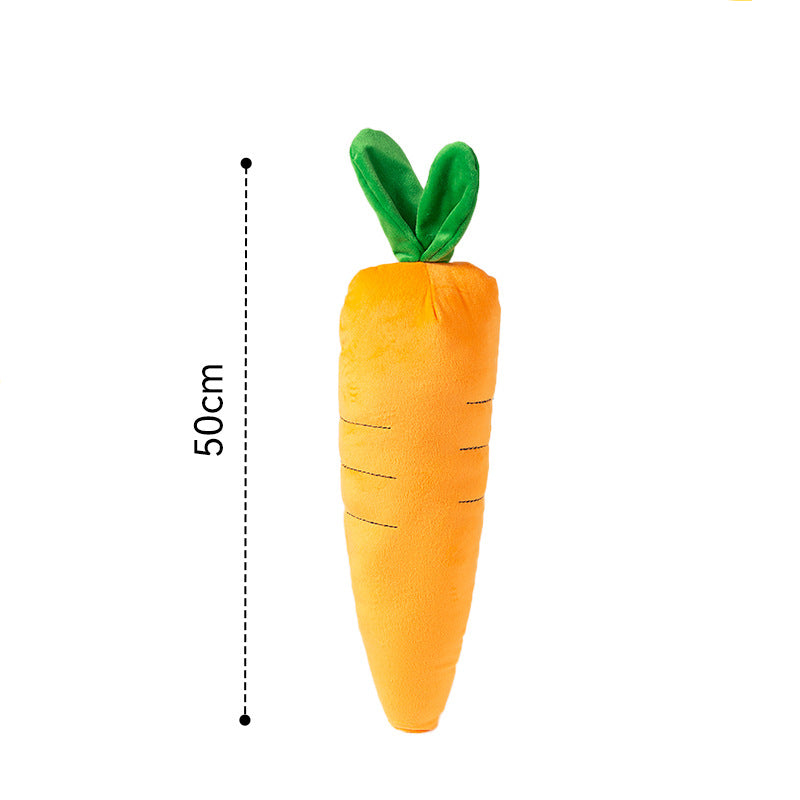Kuscheltier für den Hund, Karotten-Spielzeug für Hunde mit BB-Sound, Drei Größen, Ideal zum Kauen und Spielen für alle Rassen