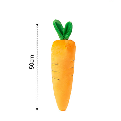 Kuscheltier für den Hund, Karotten-Spielzeug für Hunde mit BB-Sound, Drei Größen, Ideal zum Kauen und Spielen für alle Rassen