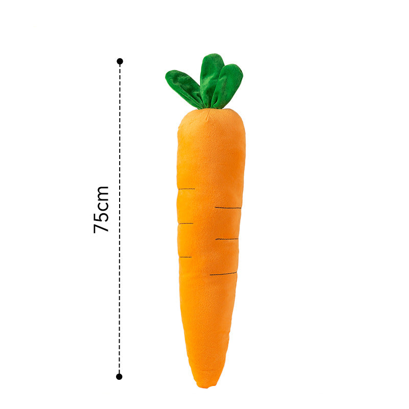 Kuscheltier für den Hund, Karotten-Spielzeug für Hunde mit BB-Sound, Drei Größen, Ideal zum Kauen und Spielen für alle Rassen