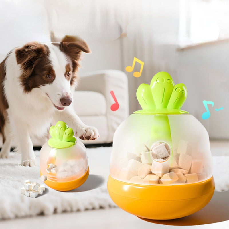 Hunde Intelligenzspielzeug, ABS Karotten-Futterspielzeug mit Abnehmbarer Schallgeber für kleine & mittelgroße Hunde