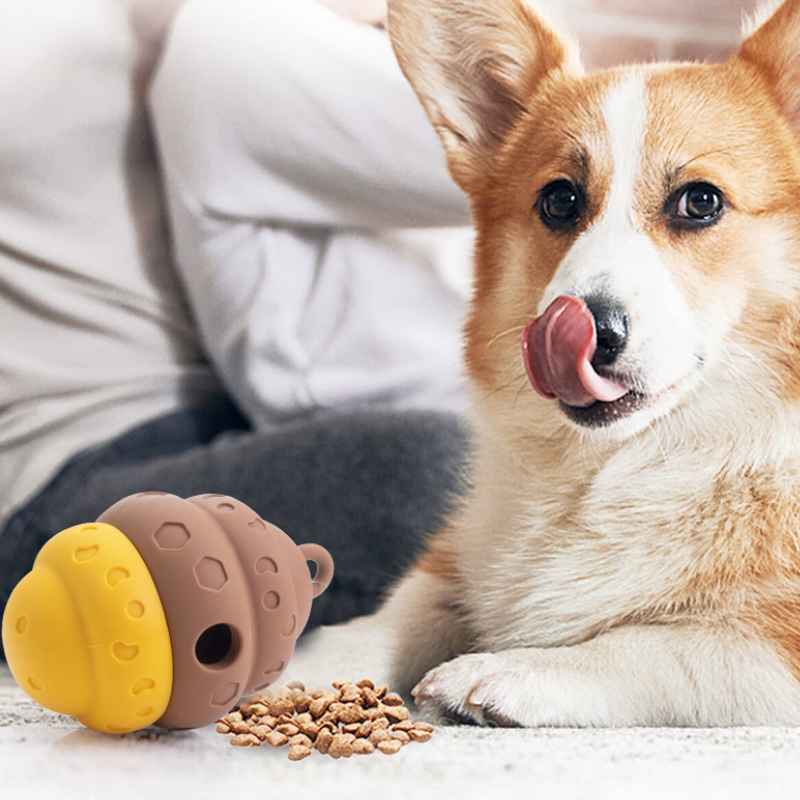 Intelligenzspielzeug für Hunde, Leckerli-Spielzeug in Bienenwaben-Design, Interaktives Hundespielzeug aus Silikon