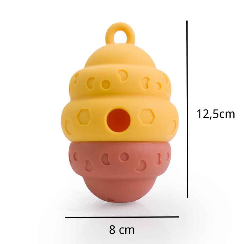 Intelligenzspielzeug für Hunde, Leckerli-Spielzeug in Bienenwaben-Design, Interaktives Hundespielzeug aus Silikon
