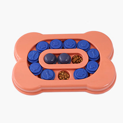 Hunde Intelligenzspielzeug, Hundenapf in Knochenform Futterspielzeug für kleine und mittelgroße Hunde in drei Farben