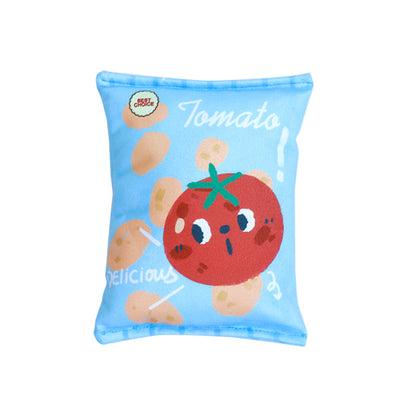 Kuscheltier für Hunde, Plüsch Kartoffelchips Snack-Bag, BB-Geräusch, Langlebig, Stressabbau Spielzeug für Hunde, Drei Farben