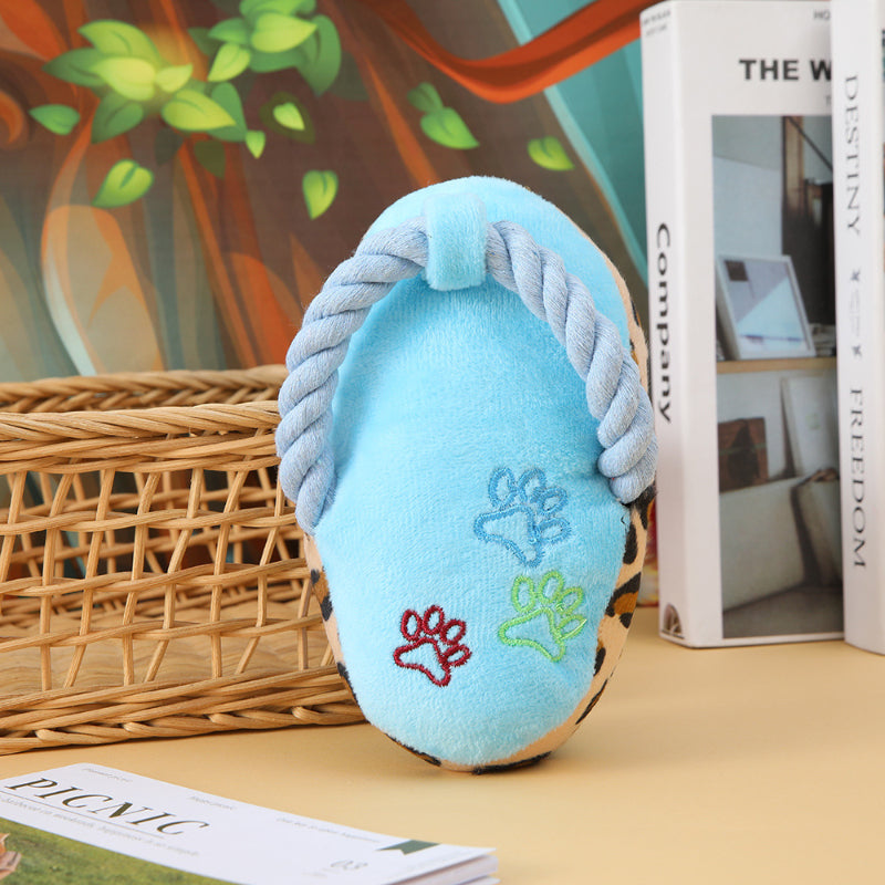 Kuscheltier für den Hund, Cartoon-Hausschuhe mit BB-Ton, ideal gegen Trennungsangst für kleine & große Hunde, Dreifarbiges Set