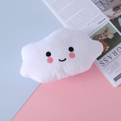 Kuscheltier für den Hund, Cartoon-Wolkenform mit Geräuschen, Kuscheltier für Welpen, Langeweile lindern, 4 Farben