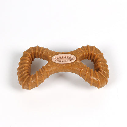 Hund spielzeug, Y-Form und Knochenform Futterspielzeug aus TRP, Holzspäne & PP, Zahnreinigung & Spiel für alle Hunderassen