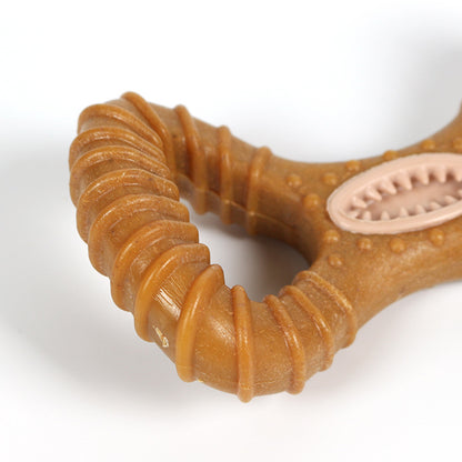 Hund spielzeug, Y-Form und Knochenform Futterspielzeug aus TRP, Holzspäne & PP, Zahnreinigung & Spiel für alle Hunderassen