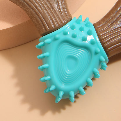 Hundespielzeug Unkaputtbar, Beißstab Geweihform, Strapazierfähiges und langlebiges Hundespielzeug für jeden Hund, Vier Farben