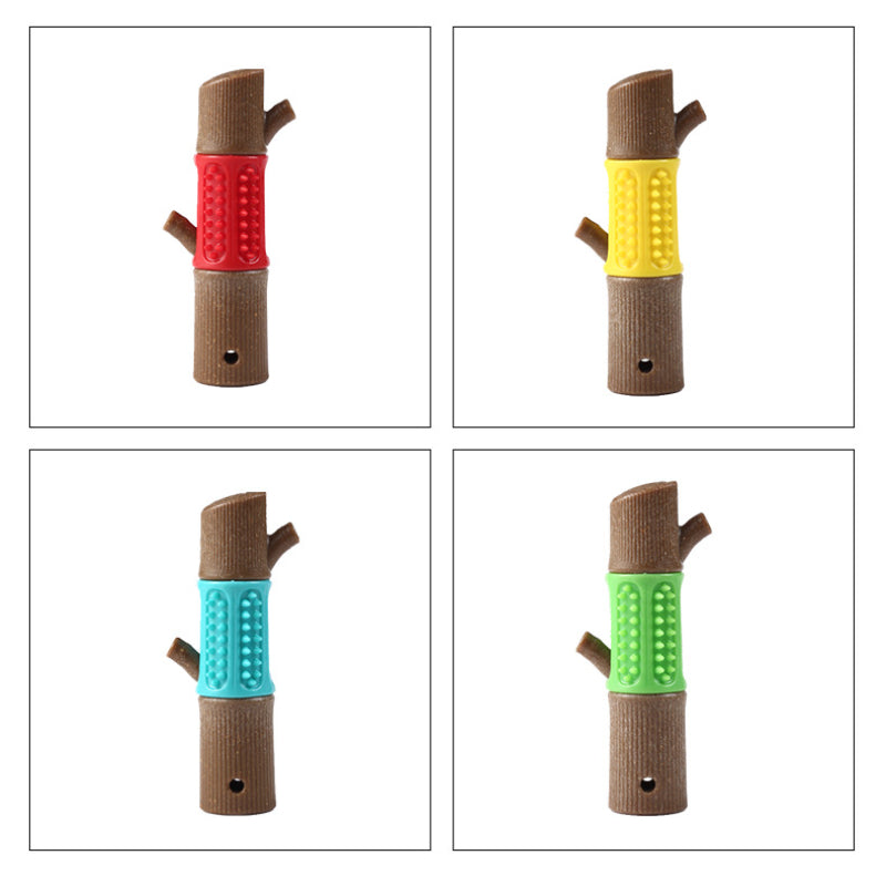 Spielzeug für den Hund, Hundekausticks aus TRP, PP & Holzspäne, Strapazierfähig, ideal für das Zahnpflege-Spiel, Vier Farben