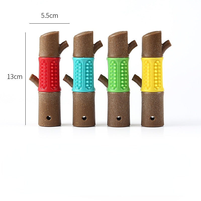 Spielzeug für den Hund, Hundekausticks aus TRP, PP & Holzspäne, Strapazierfähig, ideal für das Zahnpflege-Spiel, Vier Farben