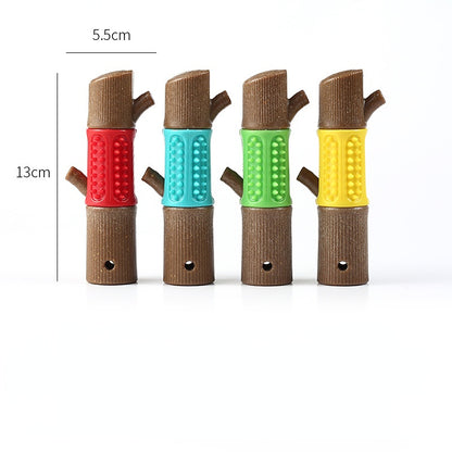 Spielzeug für den Hund, Hundekausticks aus TRP, PP & Holzspäne, Strapazierfähig, ideal für das Zahnpflege-Spiel, Vier Farben