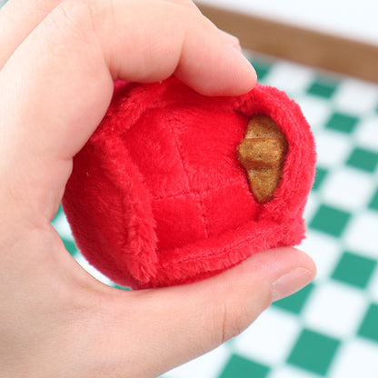 Kuscheltier für den Hund, Rose Spielzeug mit Baumwollseil, Hunde Intelligenzspielzeug, Kauspielzeug zur Zahnreinigung